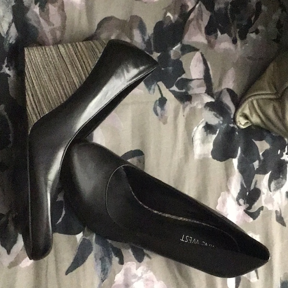Black Nine West Wedge Shoe